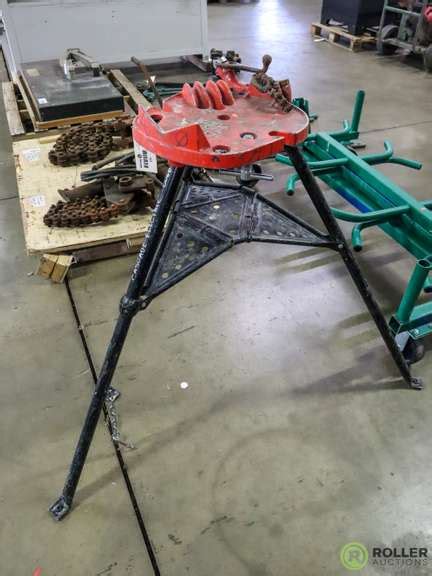 Ridgid 460 Tristand Chain Vise 1 8 6in Roller Auctions