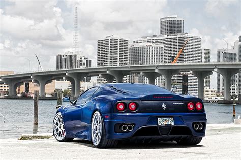 Hd Wallpaper Ferrari Ferrari Modena Blue Car Supercar Vehicle