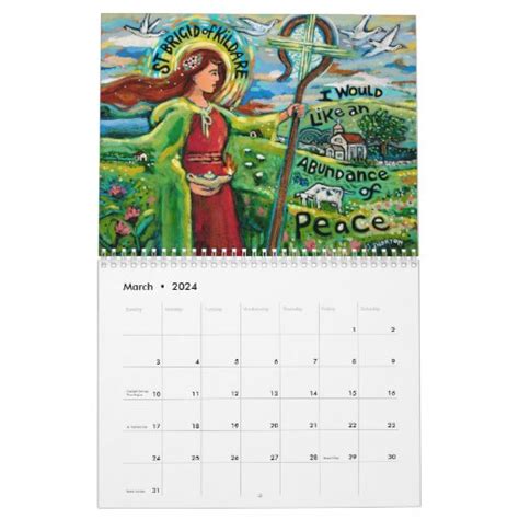 A Year Of Catholic Saints Calendar Zazzle