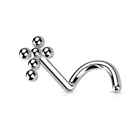 Piercing Titanium Kruis Met Bocht 0 8x6 LMPiercings Nl