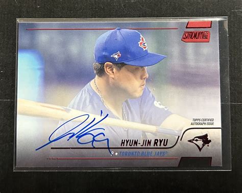 Yahoo オークション 2022 Topps Stadium Club MLB Hyun Jin Ryu Blue