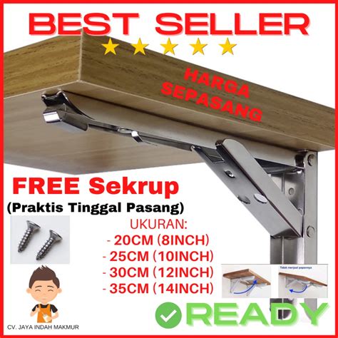 Jual DAHSYAT Siku Dinding Penyangga Meja Lipat Engsel Lipat Foldable