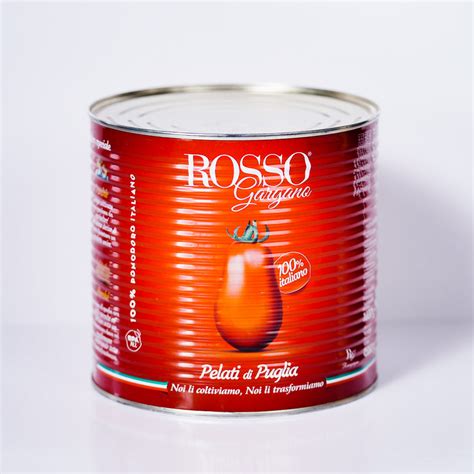 Tomato Peeled Whole Pelati Di Puglia By Rosso Gargano Kg Tin