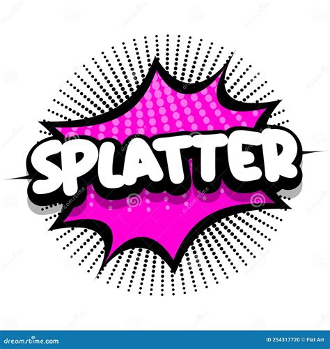 Splatter Comic Book Explosion Bubble Vector Illustration Stock Vector - Illustration of splash ...