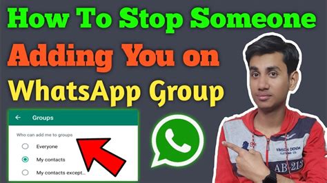 How To Stop Someone Adding You On Whatsapp Group Whatsapp Group Setting The Technical Shivam