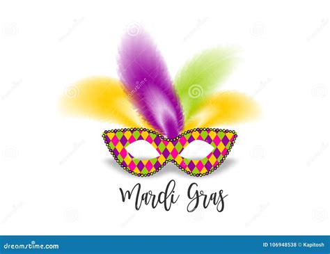 Mardi Gras Party Mask Stock Vector Illustration Of Mardi