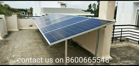 Mounting Structure Grid Tie Roof Top Solar System For Commercial