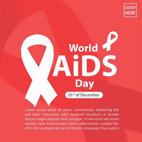 Dia Mundial De Luta Contra A Aids Em 1º De Dezembro Vetor Premium