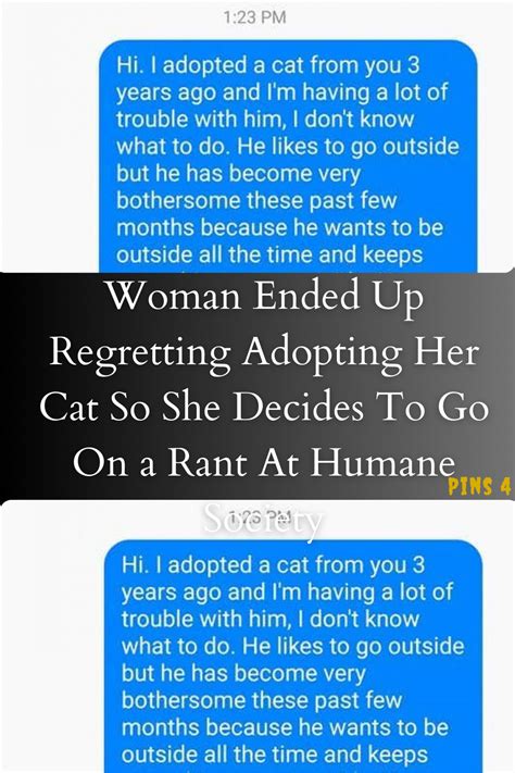 Woman Ended Up Regretting Adopting Her Cat So She Decides To Go On A