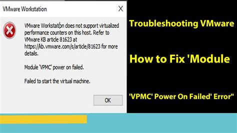 Fix Vmware Workstation Does Not Support Virtualized Performance