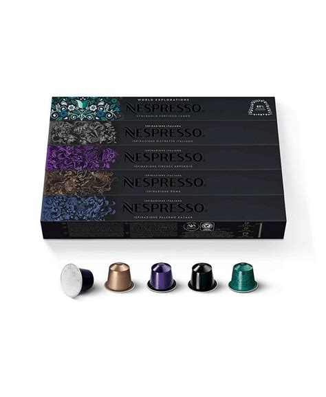 Nespresso Capsules Originalline Best Seller Variety Pack Dark Roast Espresso Coffee 50 Count