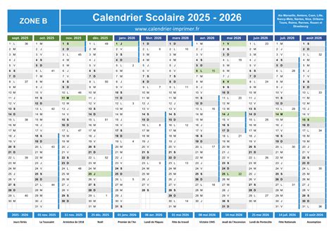 Calendrier Scolaire Excel 2025 2026 Selle Danielle