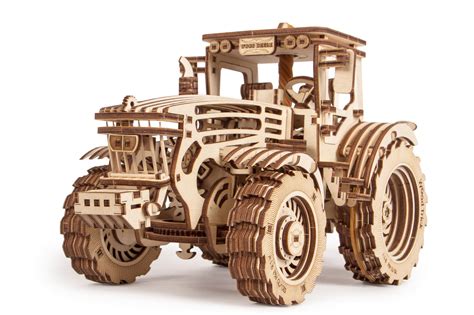 Wood Trick 3D Mechanical Model Tractor Wooden Puzzle Assembly