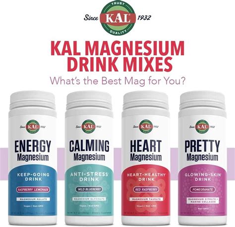 Kal Heart Magnesium Drink Heart Healthy Red Raspberry Oz