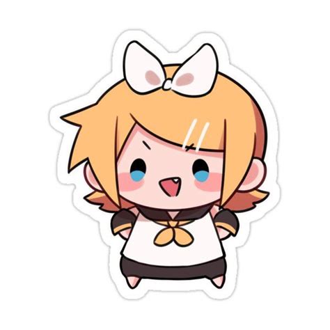 Vocaloid Kagamine Rin Sticker By Chuu000 Rin Vocaloid Stickers