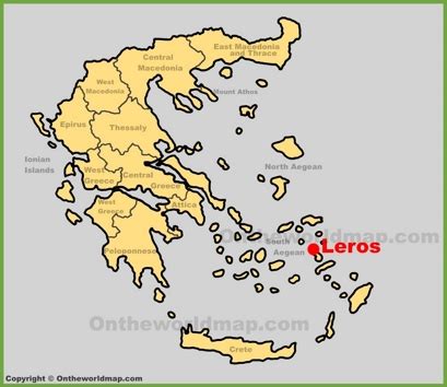 Leros Maps | Greece | Maps of Leros Island