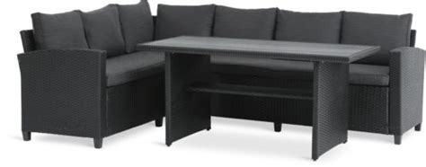 Set Muebles Jard N Agermose Plazas Con Almacenaje Negro Jysk