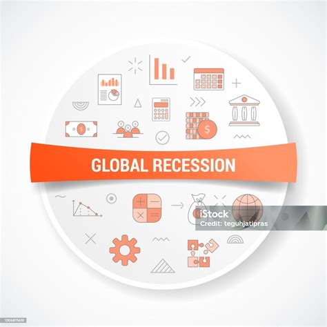 Vetores De Conceito De Recessão Empresarial Com Conceito De Ícone Com