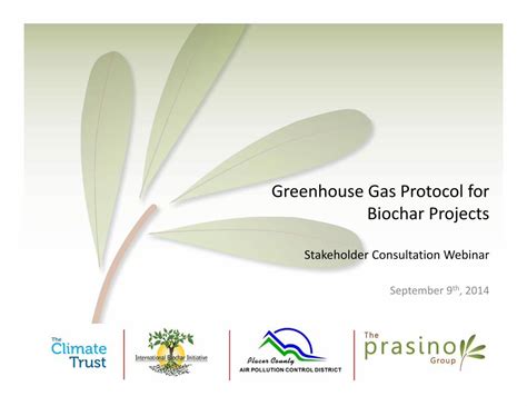 Pdf Greenhouse Gas Protocol For Biochar Projects Mediaapc