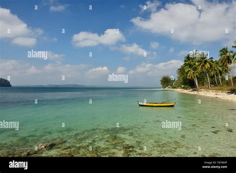 Fishermen Boat On The Beach At Long Island Andaman And Nicobar Islands