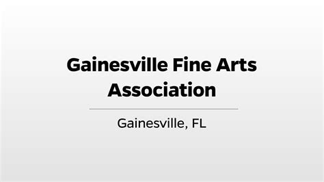 Gainesville Fine Arts Association WUFT S Greater Good YouTube