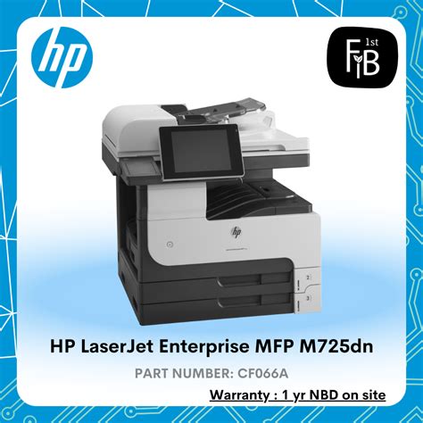 Hp Laserjet Enterprise Mfp M725dn Firstinterbusiness