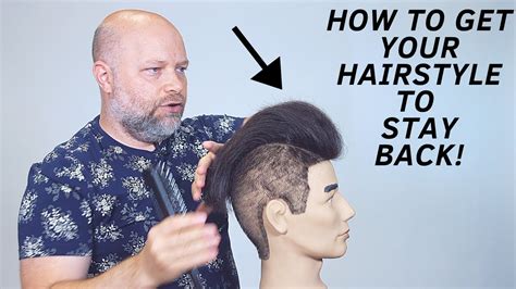 How To Get Your Hairstyle To Stay Back Thesalonguy Youtube