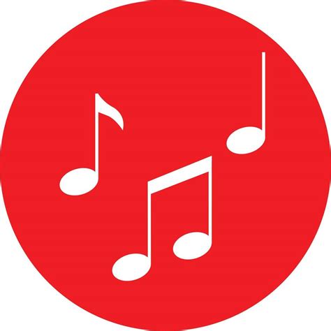 Music Note Icon Song Symbol Melody Sign Flat Style Music Note Icon