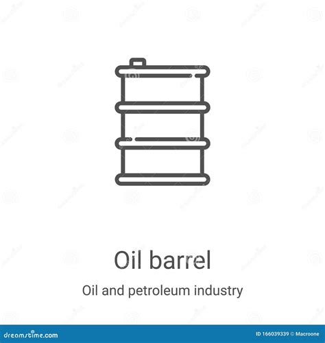 Oil Barrel Icon Vector From Oil And Petroleum Industry Collection Thin