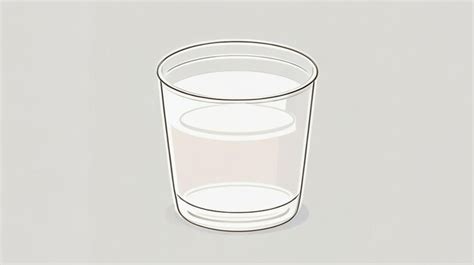 Premium AI Image | Refreshing Simplicity A Drawing of a Clear Drink ...