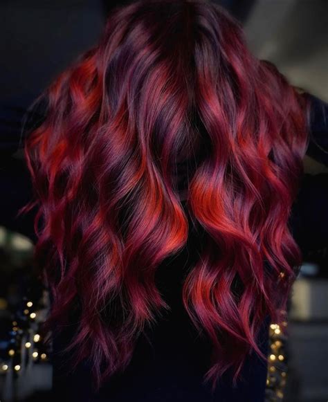 30 Posh Dark Red Hair Colors for the New Season - Hair Adviser | Dark ...