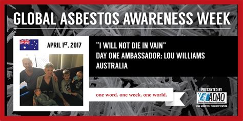 Global Asbestos Awareness Week Day One World Health Organization And