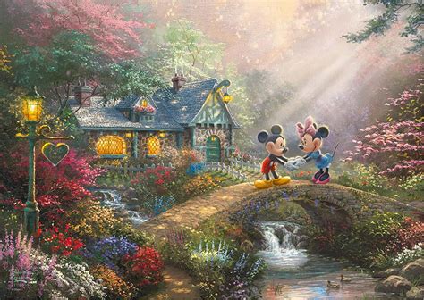 Puzzle Thomas Kinkade Disney Topolino E Minnie TIN 500 Pezzi