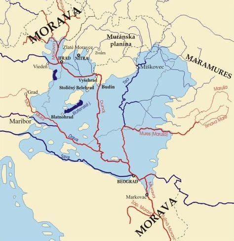 Kde bola Veľká Morava CEZ OKNO Historical maps Fantasy map Map