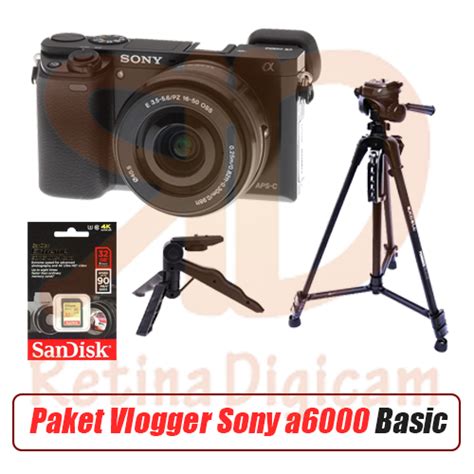 PAKET VLOGGER SONY A6000 BASIC Retina Digicam Toko Kamera Di