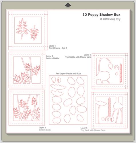 Ashbee Design Silhouette Projects 3d Poppy Shadow Box Silhouette Tutorial