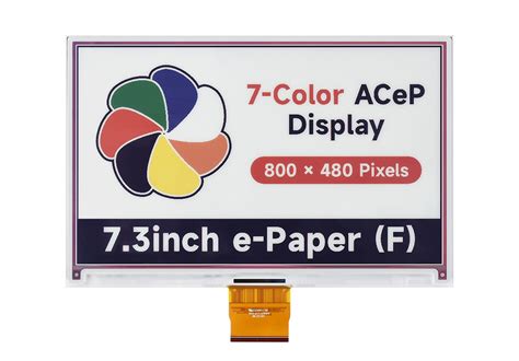 7 3inch ACeP 7 Color E Paper E Ink Raw Display 800480 Pixels 7