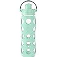 Amazon Lifefactory 22 Ounce Glass Water Bottle With Active Flip