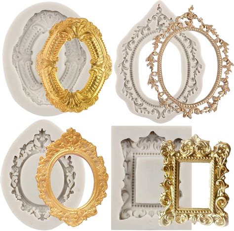 Amazon MYPRACS Picture Frames Silicone Molds Vintage Photo Frame