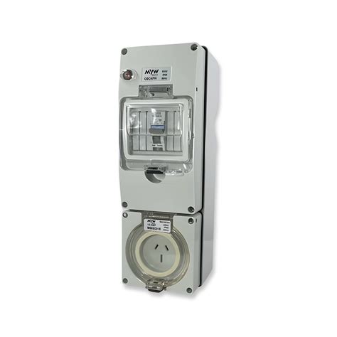 3 Pin 15a Rcd Protected Combination Outlet 4 Pole Switchboard Ip66 16 Eda Online