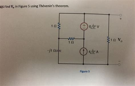 Solved Q Find Vo In Figure Using Th Venin S Theorem Chegg