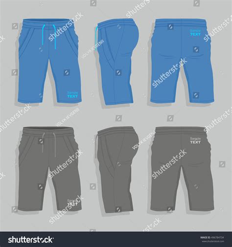 Men Sport Shorts Stock Vector Royalty Free 496784734 Shutterstock