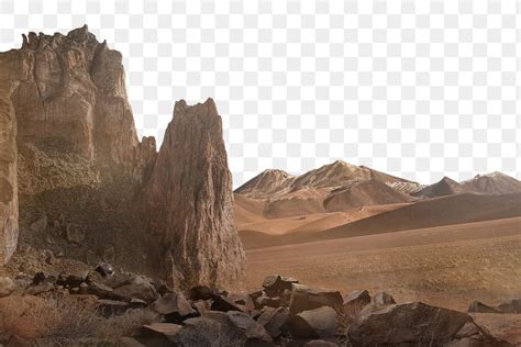 Desert Landscape Png Border Nature Free Png Rawpixel