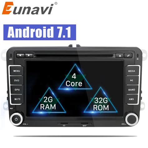 Eunavi Din Android Car Dvd Player Audio Radio Gps Navi For Vw