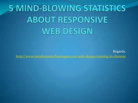 Ppt 5 Mind Blowing Statistics About Responsive Web Design Powerpoint