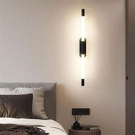 Aplique Led Para Pared Barras Minimalistas Cm Iluminaci N