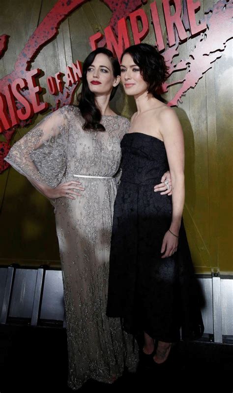 Lena Headey Bares Sexy Tattoos at '300: Rise Of An Empire' Premiere with Eva Green!