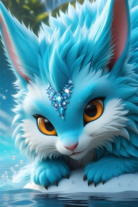 A Cute Fluffy Wild Creatures, Bedazzling, Photorealistic, Close Midshot ...