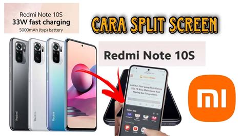 Cara Split Screen Redmi Note S Fitur Belah Layar Redmi Note S