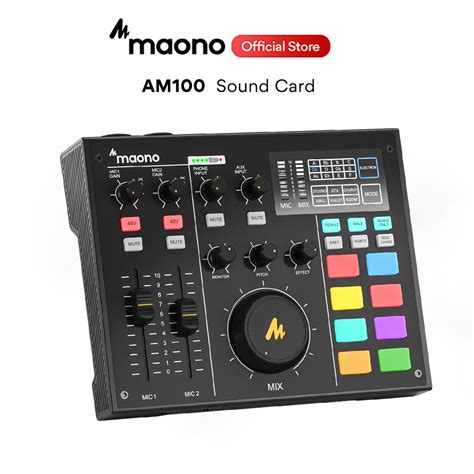 Maono Professional Sound Card Maonocaster Studio Audio Interface Mixer